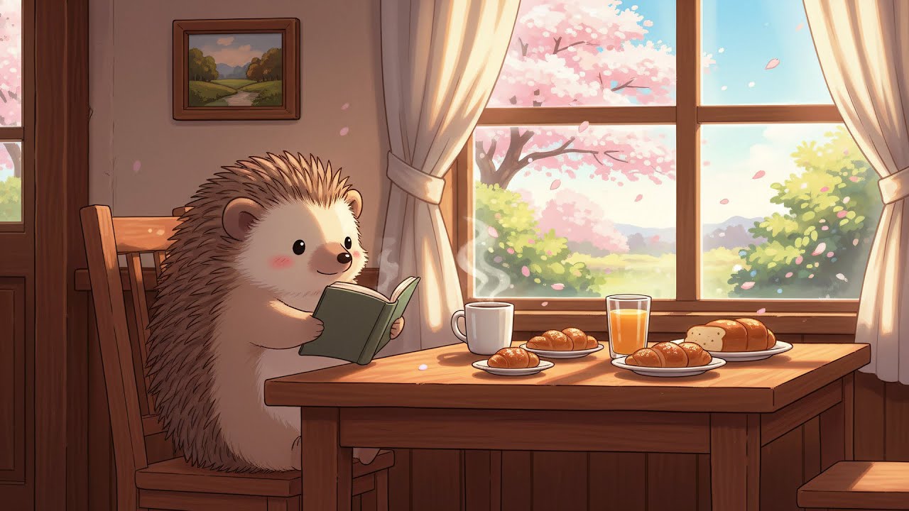 Cozy Spring Morning Lofi 🌸📖 | Calm Beats for Reading, Breakfast & Gentle Living