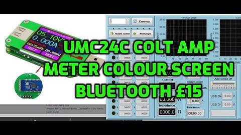UMC24 USB Voltmeter Amp Meter -Colour Screen -Software and App