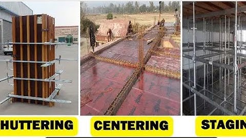 difference between Shuttering, Centering, and Staging| most asked in civil engineering interview.