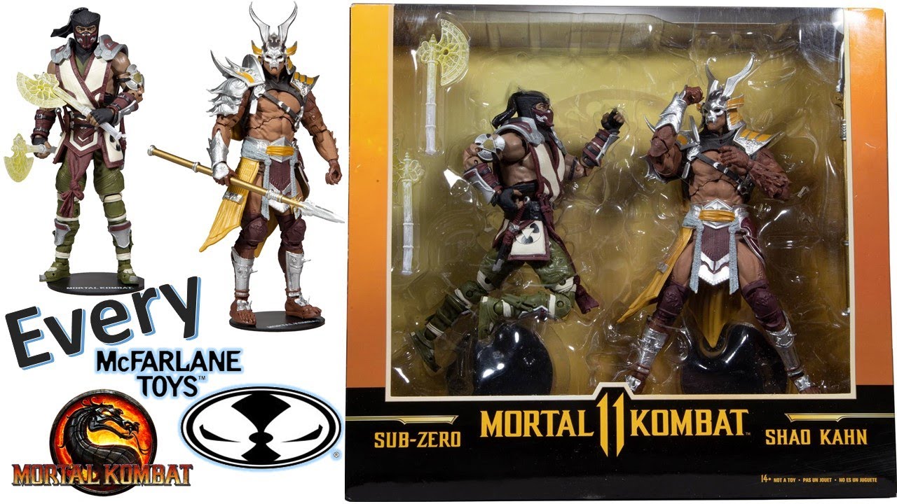  Sub Zero vs. Shao Khan Mortal Kombat 11 McFarlane Toys Action  Figure 2-Pack : Toys & Games