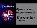 Gjon's tears - Repondez-moi (Karaoke) Switzerland Eurovision 2020