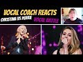 Vocal Coach Reacts to Christina Aguilera Vs Perrie Edwards (Little Mix) VOCAL BATTLE