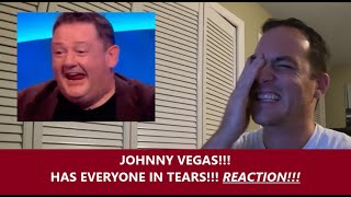 American Reacts | JOHNNY VEGAS HAS EVERYONE CRYING LAUGHING & COMPLETELY RUINS THE SHOW | Reaction