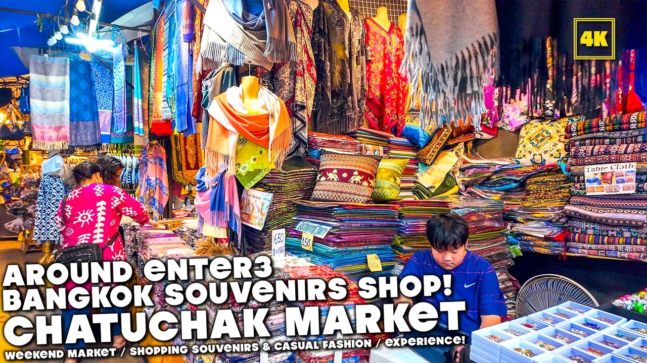 Chatuchak Market in Bangkok famous weekend market! Souvenirs shops (1 March 2025)