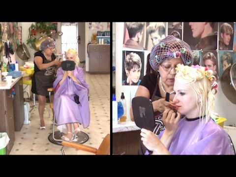 Kat's Marilyn Monroe Hair Transformation Bleach and Roller Set VOD 