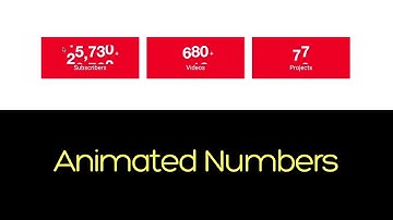 How To Create Number Counter Animation Using HTML, CSS & JavaScript