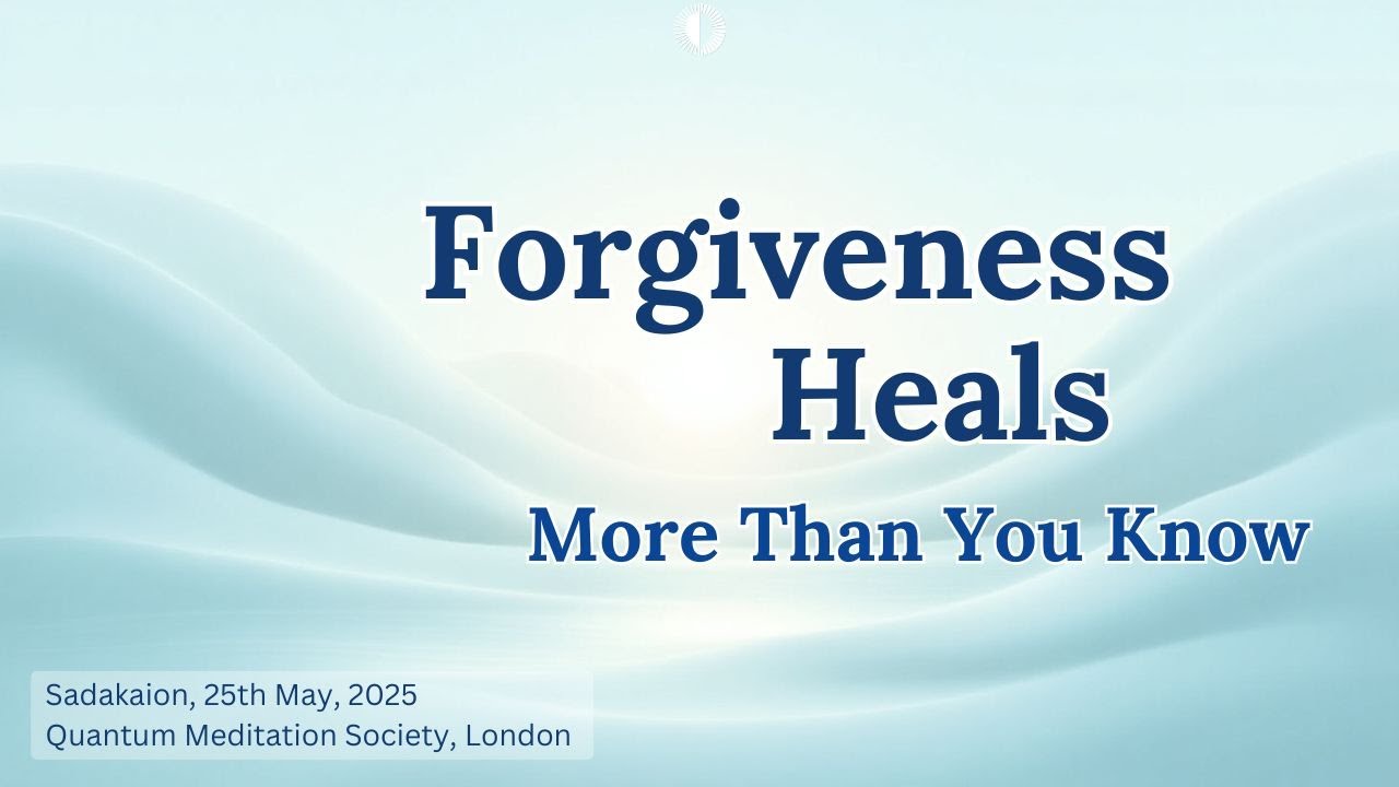 Forgiveness Sets You Free: A Talk That Can Change Your Heart || Weekly Group Meditation Program