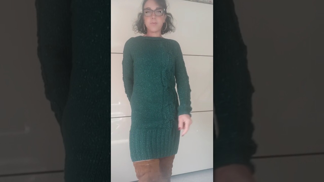 Abito Smeraldo dress crochet lavorato ai ferri tra due giorni il tutorial