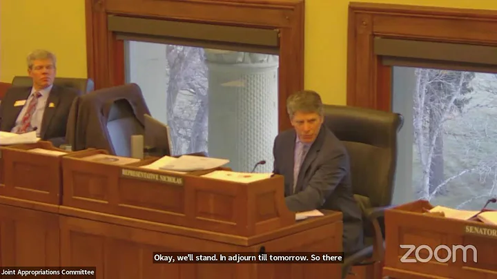 Joint Appropriations Committee 2025-2026 Biennial Budget Hearings, December 19, 2023-PM