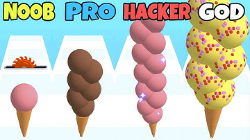 Ice Cream Rush - NOOB vs PRO vs HACKER vs GOD