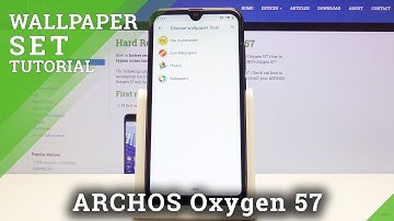 How to Set Up Home Screen Theme in ARCHOS Oxygen 57 - Change Wallpaper