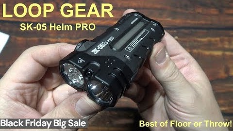 LOOP GEAR SK-05 Helm PRO Flashlight Kit Review! (Black Friday Sales Event!)
