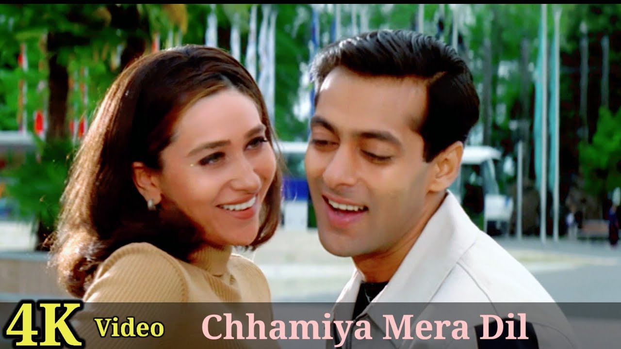 Chhamiya Mera Dil 4K Video Song  Dulhan Hum Le Jayenge  Salman Khan Karisma Kapoor HD