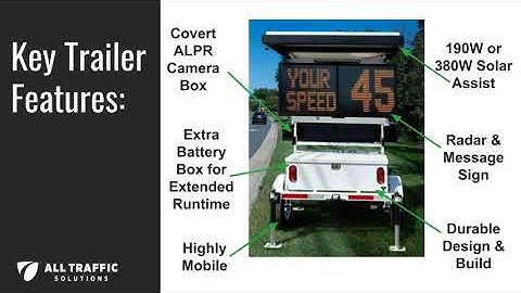 Introducing the ATS ALPR Camera-Ready Trailers | All Traffic Solutions