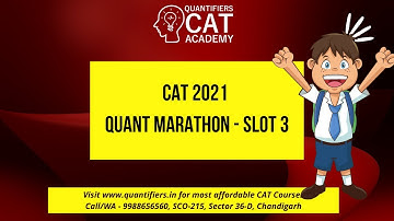 CAT 2021 Slot III Quant Solutions - Alligation & Mixture Question