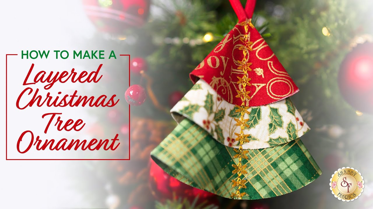 Fabric Bird Christmas Tree Ornament Sewing Pattern & VIDEO