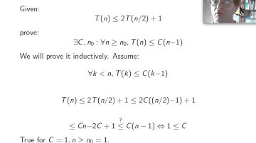 Recurrence Relations:  Substitution Method Part 2 (Improved version link in comments)