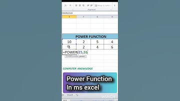 Power Function formula in ms excel 🔥✅ #shorts #video