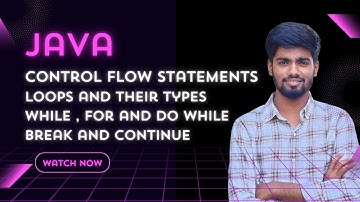 Java Control Flow Explained | Loops (for, while, do-while) with Break & Continue | Easy Examples