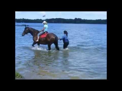 Catherine Kavanagh Horseback Riding with her Friend Pauline Kiely