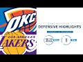 Defensive Highlights: THUNDER vs LAKERS | 2019-20 NBA Season - 8.5.20