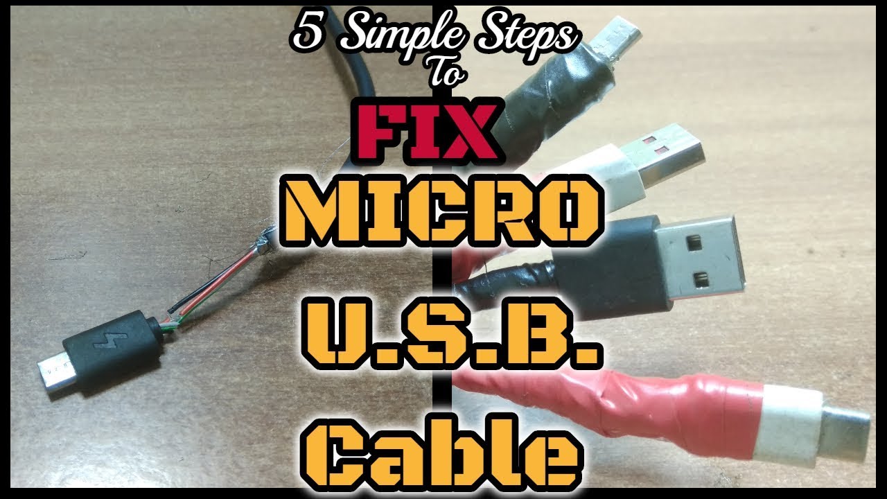 Easy Steps to usb cable - YouTube