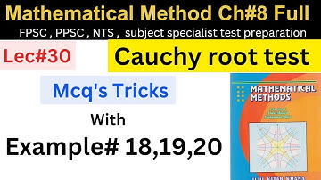Cauchy root test full content mcqs tricks #maths #ppsc #fpsc #nts #mathstricks #phd #ms #afmathe #bs
