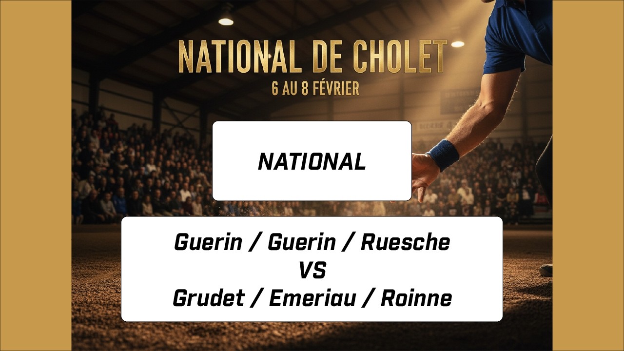 Miniature de la vidéo : GUÉRIN - Ruesche vs GRUDET - Emeriau - Roinne | Partie Intégrale (Samedi Après-Midi)