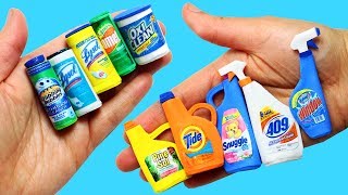 Cómo Hacer Productos de Limpieza en Miniatura - 10 manualidades fáciles para muñecas