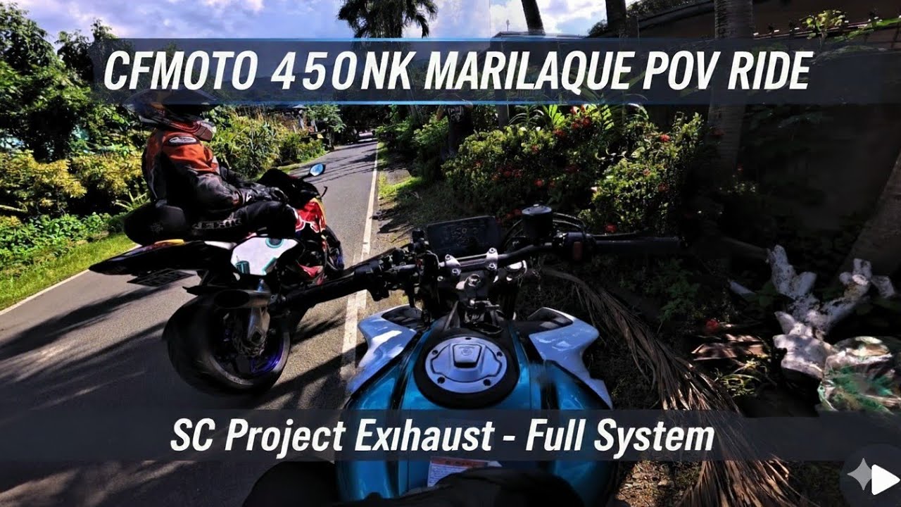 CFMOTO 450NK MARILAQUE POV Ride | Lobo Riders | SC Project Exhaust - Full System