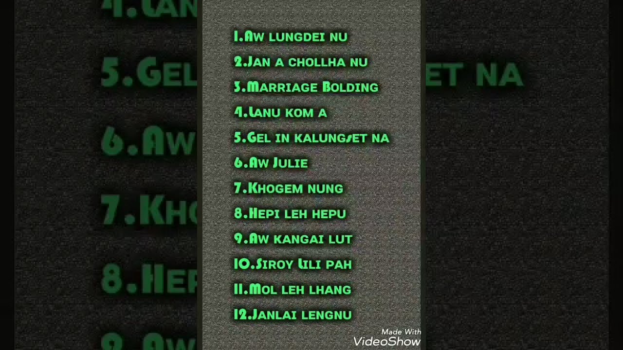 Hegin Haokip 22 songs collection