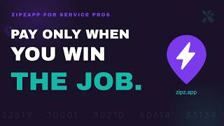 ZipZapp for Service Pros — No Lead Auctions, Pay Only When You Win the Job screenshot 3