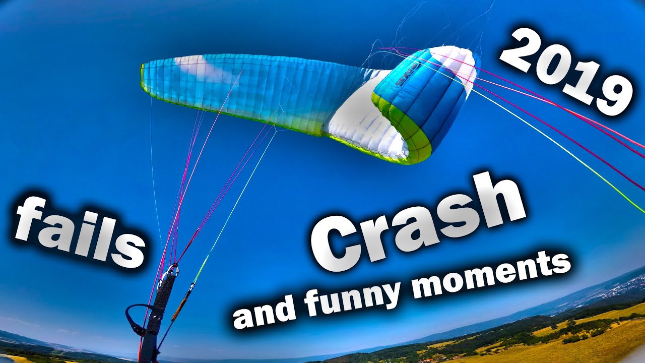 Paragliding crashes, fails and funny moments in 2019 4K