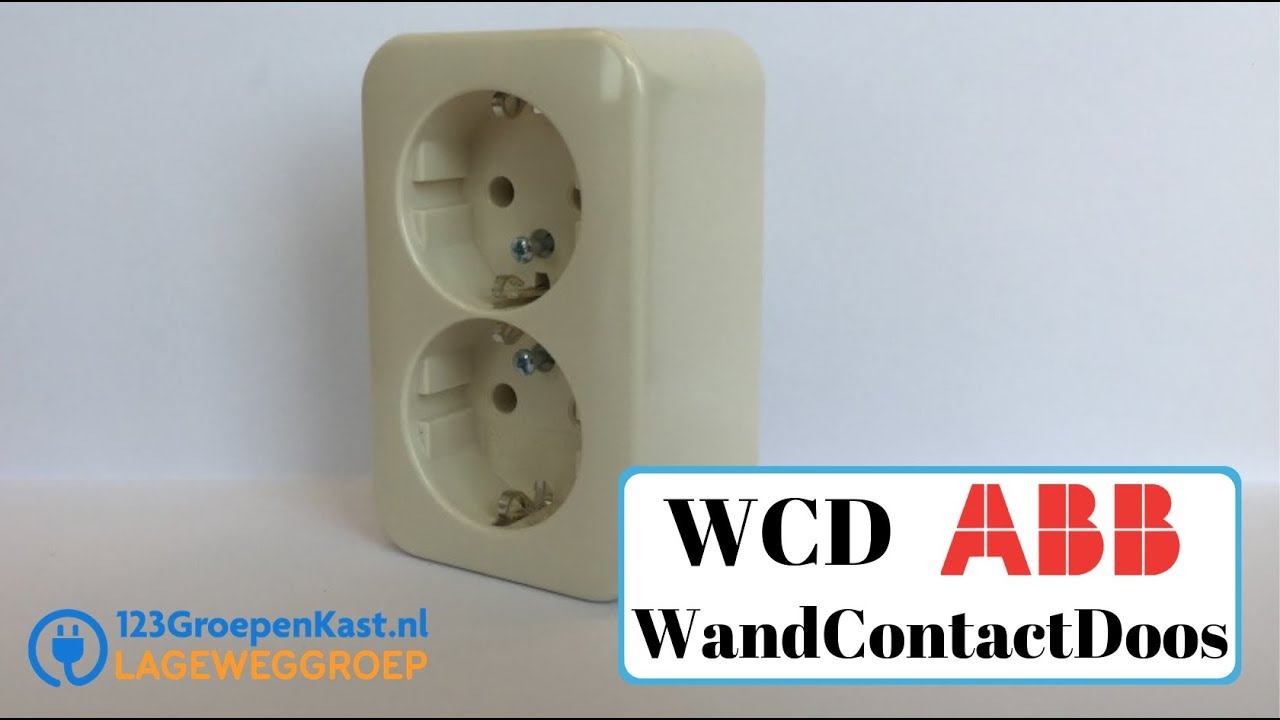 ABB WandContactdoos WCD - Dubbele Opbouw contactdoos - Bush Jaeger Stopcontact - - YouTube