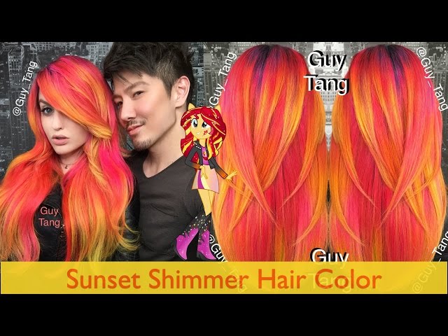 Sunset Shimmer Hair Color Youtube