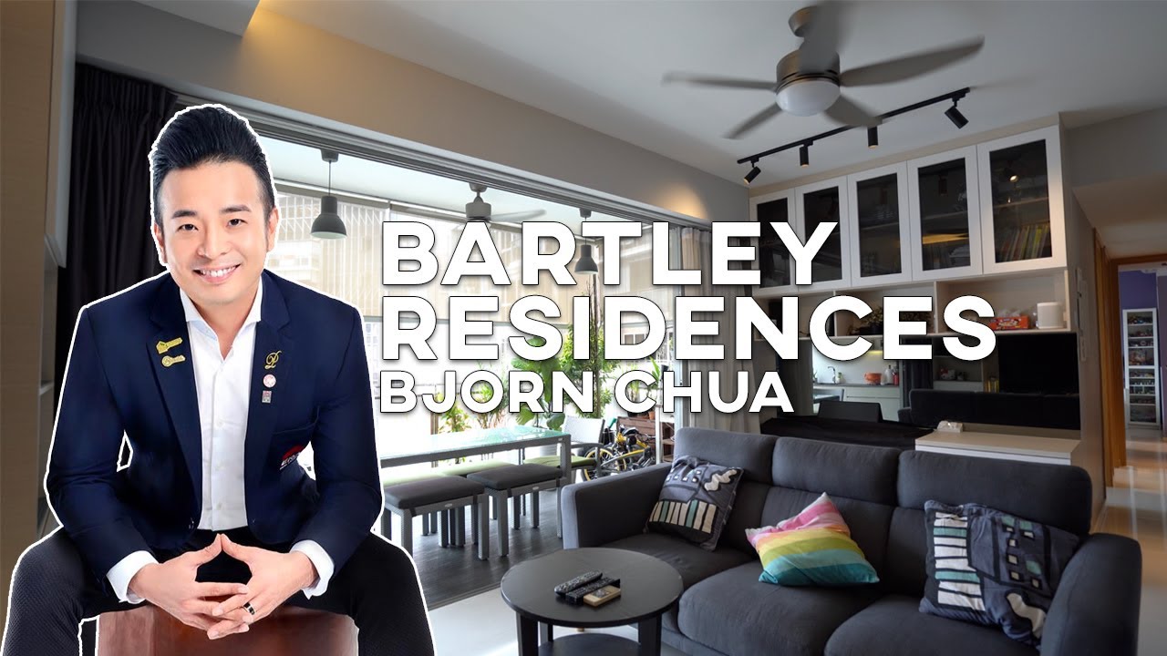 Bartley Residences Best Facing High Floor 3+Study 1163sf Next to MRT