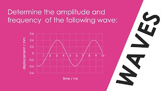 Frequency and Amplitude of a Wave - WORKED EXAMPLE - GCSE Physics