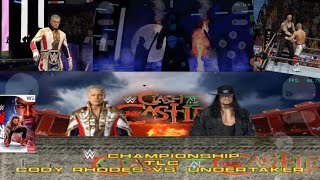 WWE CHAMPIONSHIP Cody Rhodes vs. Undertaker | WWE 2K25 Dolphin Emulator MMJR2 | Android Gameplay