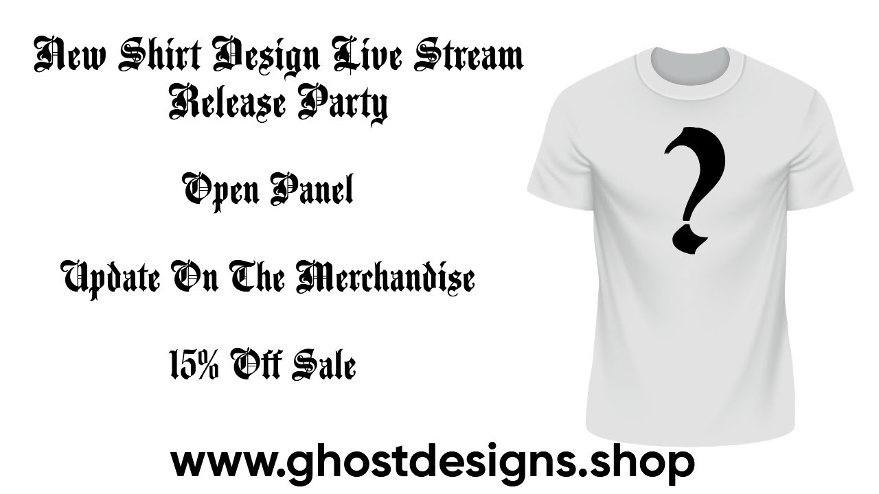 Weekly Live Stream Shirt Design Drop - YouTube