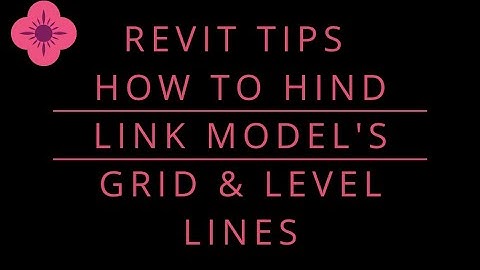 Revit Tips : 004 How to hide link model