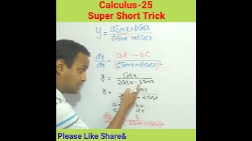 Differentiation Short Tricks I JEE Mains Advanced Class 12 Maths @CrazyXYZlite
