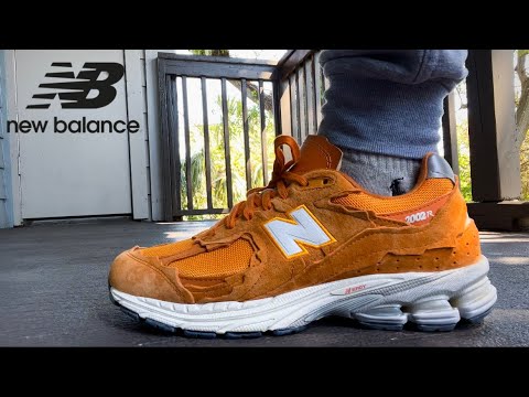 NEW BALANCE 2002R PROTECTION PACK VINTAGE ORANGE ON FEET/REVIEW - YouTube