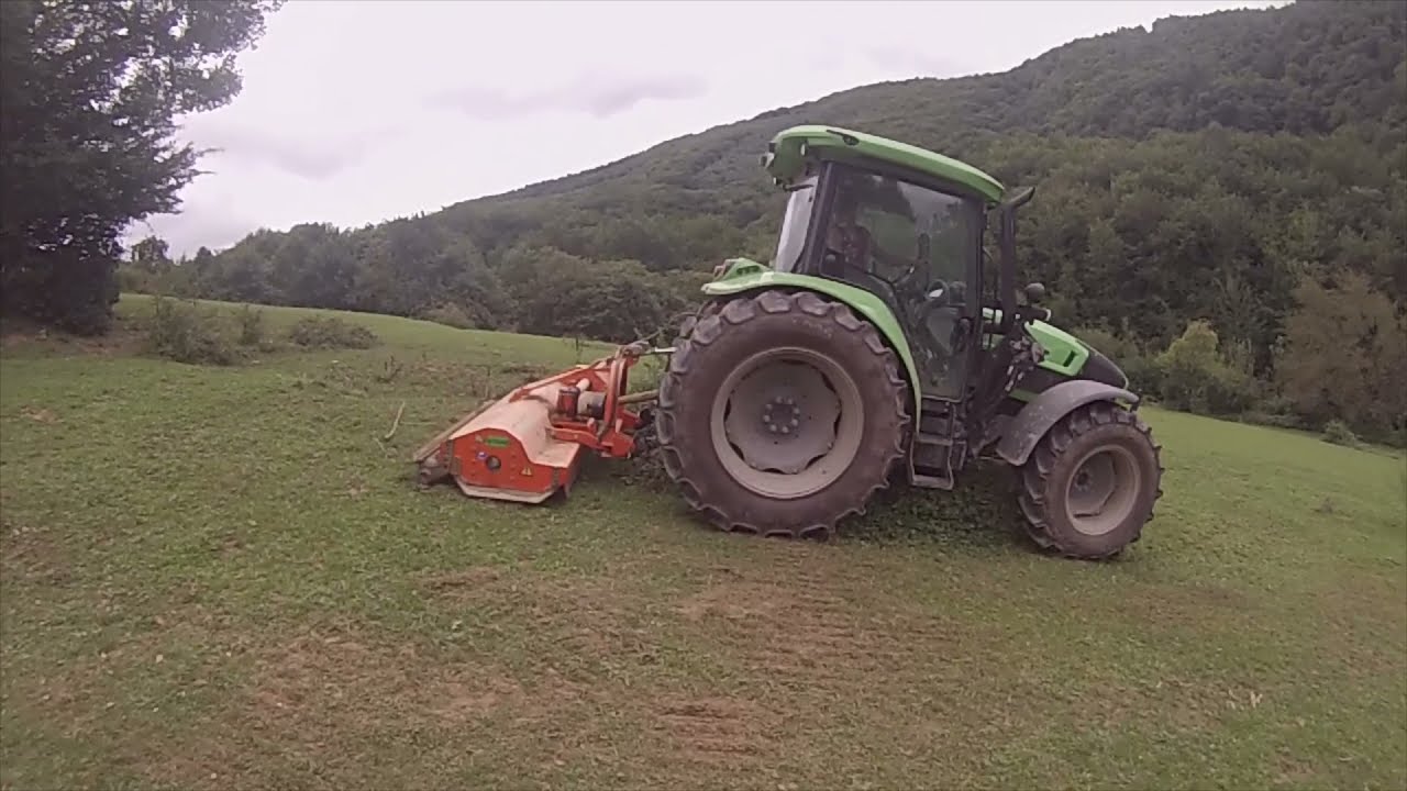 Broyage en montagne 2021 | Deutz-Fahr 5100G & broyeur Agrimaster KP 2000U