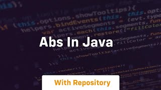 abs in java