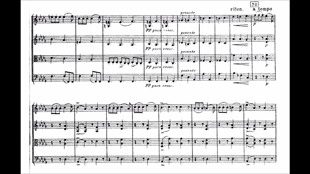 Pyotr Tchaikovsky - String Quartet No. 2 in F Major, Op. 22 - YouTube