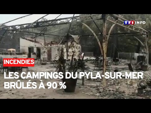 Les campings du Pyla détruits par les flammes