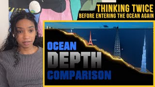 Ocean Depth Comparison (3D Animation) | Reaction, Thoughts & Real-time Thalassophobia