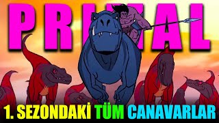Primal Animasyon Serisindeki Dinozorlar Ve Yaratıklar Primal 1. Sezon Yaratıkları