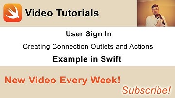 User Sign in, Sign up and Sign out in Swift - 5. Sign in Page Outlets