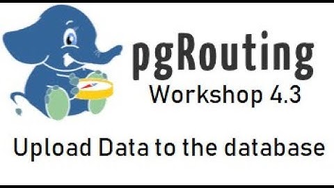 pgRouting: Video of Workshop section 4.3